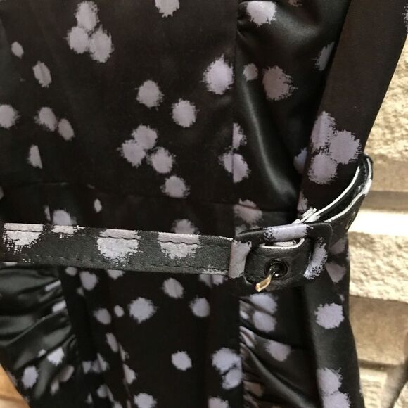 Stop Staring! Dress Black Celebrity Dot 1950s Wiggle Midi Retro Cocktail Medium - Picture 10 of 16